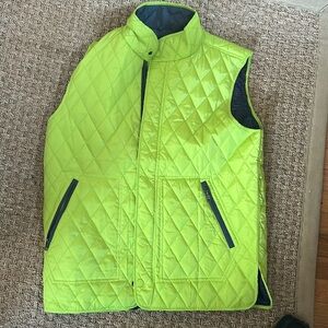 Tailorbyrd Golf Vest Men’s M stunning lime  green Quilted Lightweight- new